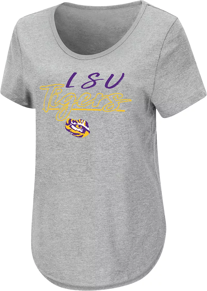 

Женская серая промо-футболка Colosseum LSU Tigers