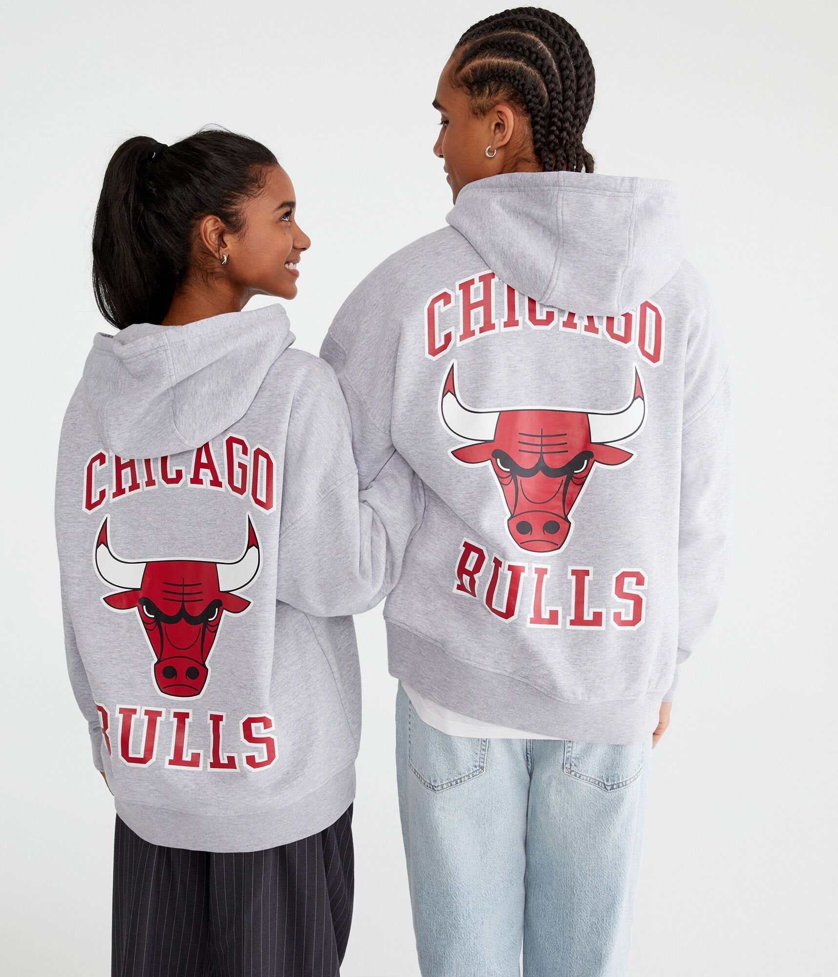 

Толстовка с капюшоном Aeropostale Chicago Bulls, цвет light heather gray