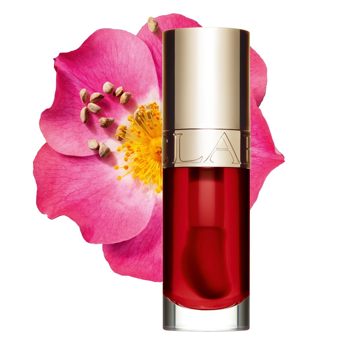 Бальзам для губ Clarins — Масло для губ lip comfort oil , - strawberry, объем, 7 мл — фото 2