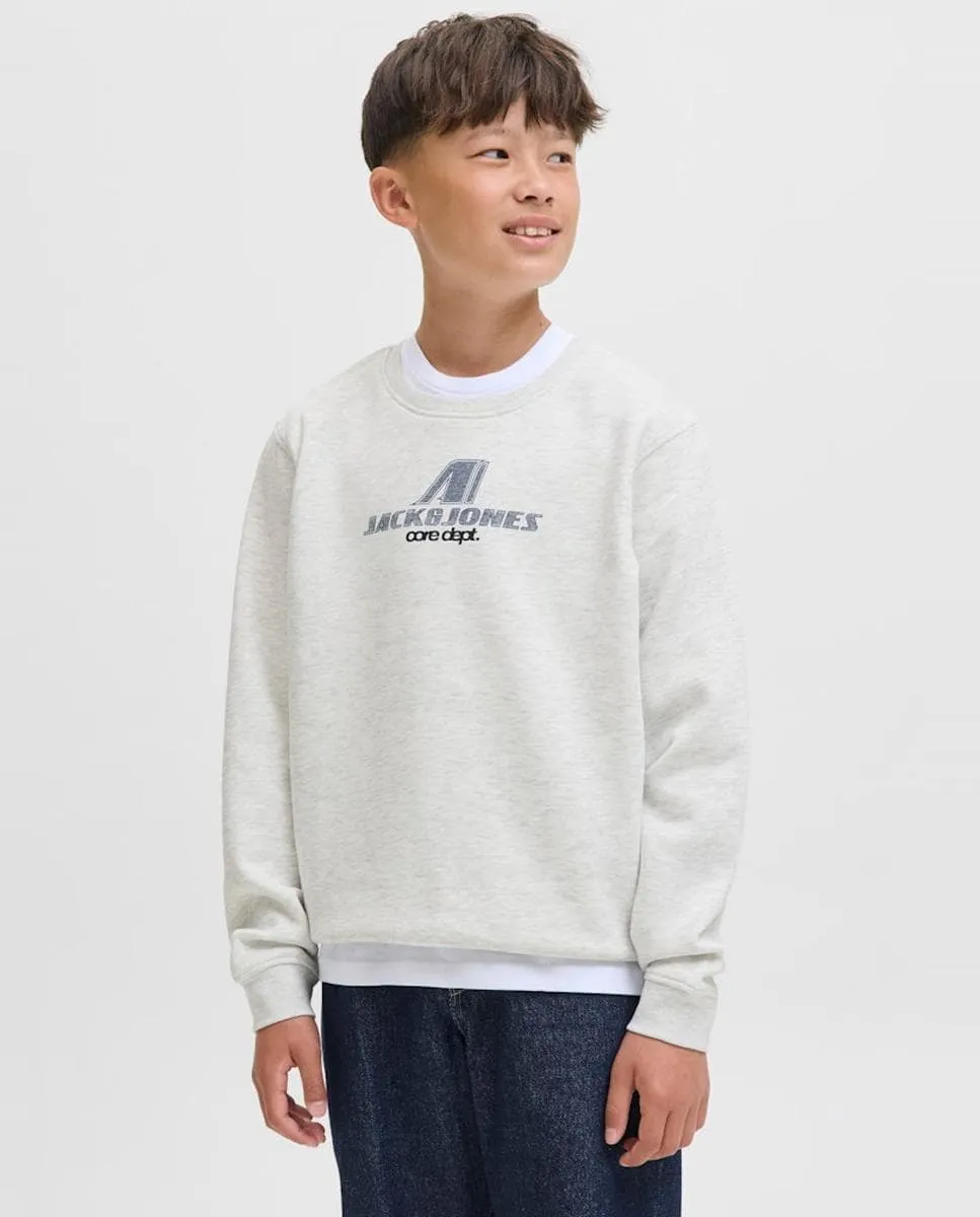 

Детская толстовка с принтом на передней части Jack & Jones, белый