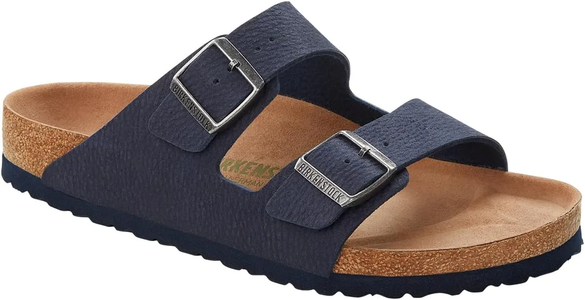 Женские кожаные мюли Birkenstock Classic Arizona, синий — фото 3