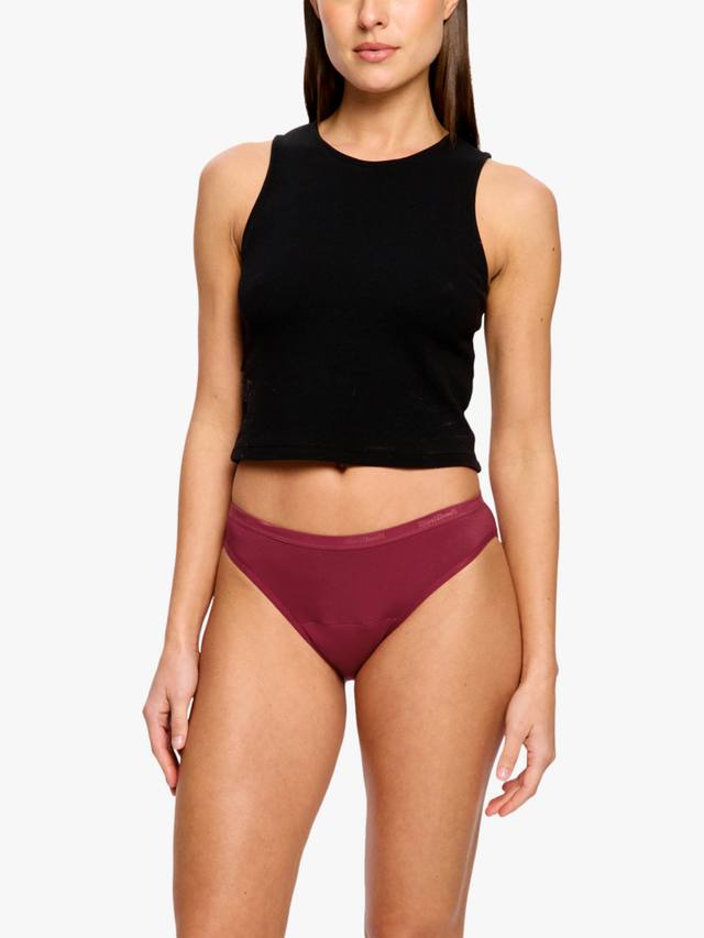 

Классические бикини для критических дней Modibodi, Moderate Absorbency, Bud Red