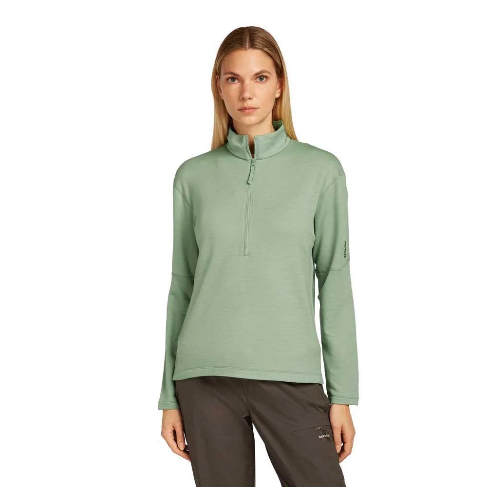 

Толстовка Icebreaker Merino 360 RealFleece Elemental half zip, зеленый