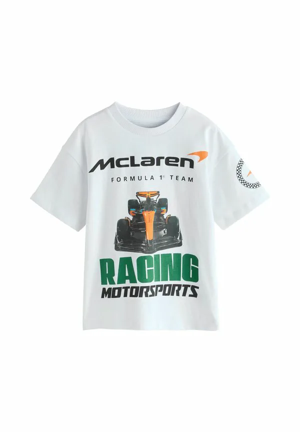 Обычная футболка с коротким рукавом и принтом от mclaren Next, White