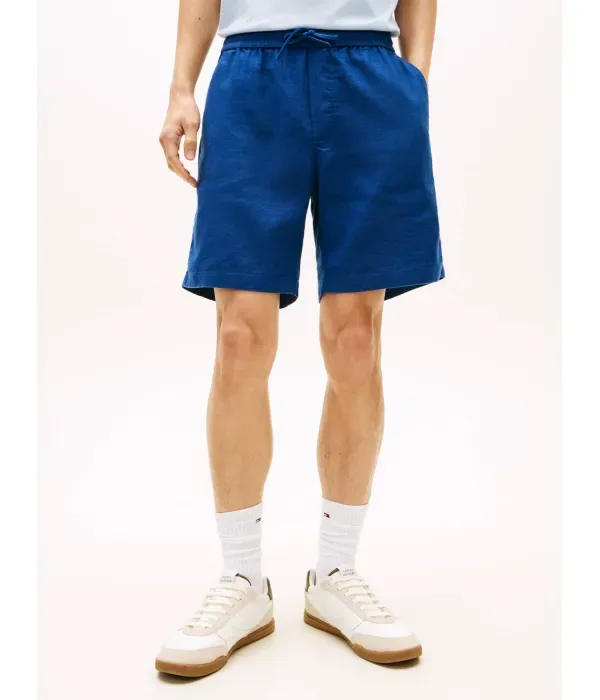 Льняные шорты DOVER regular fit Tommy Hilfiger, темно-синий