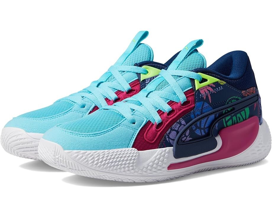 

Кроссовки PUMA Court Rider Chaos Fresh, цвет Persian Blue/Pinktastic/Strawberry Burst/Pro Green/Team Aqua