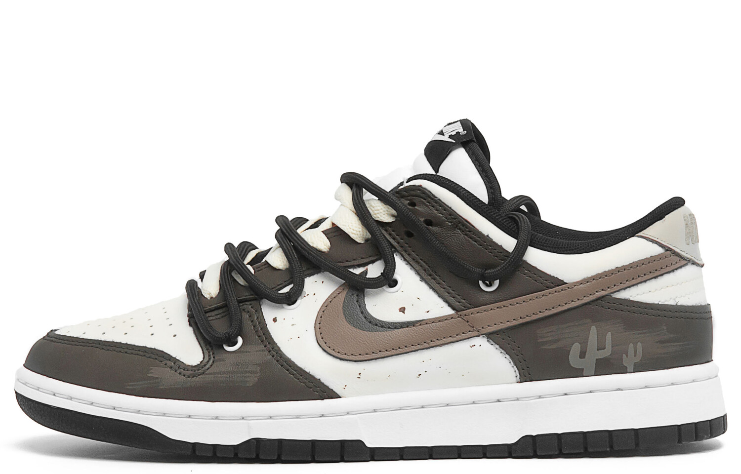 

Кроссовки Nike Dunk Skateboard Shoes Men Low-Top Brown Black