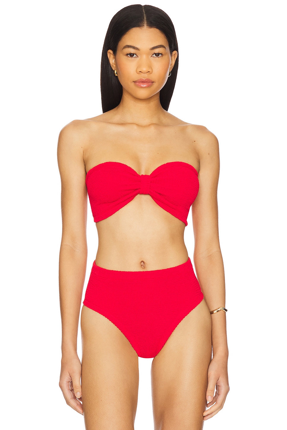 

Топ бикини Jean от Hunza G, crinkle red