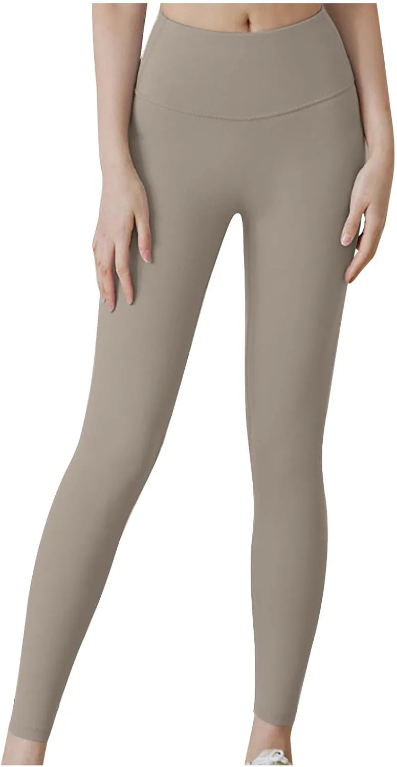 Леггинсы для фитнеса с высокой талией, Generic, A01_khaki