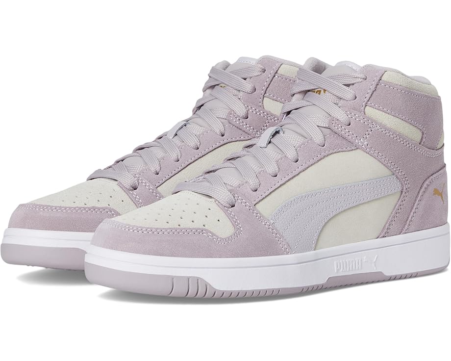 

Кроссовки PUMA Rebound Layup Stone, цвет Feather Gray/Marble/Puma Team Gold