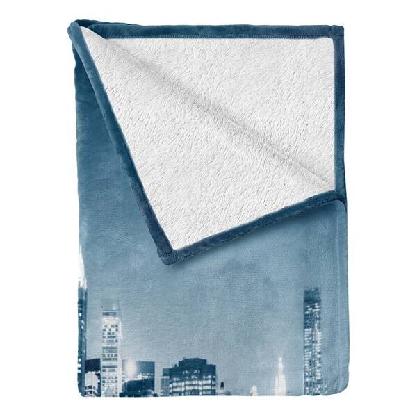 

Плед twentyfour Stadt, 230 см цвет blaugrau/petrolblau