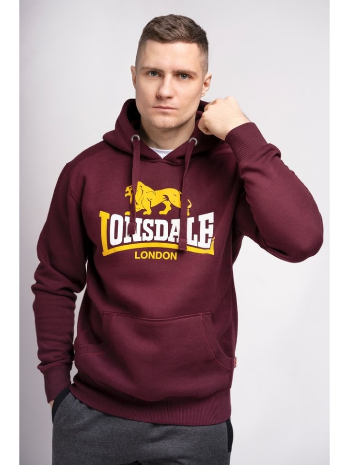 

Толстовка Lonsdale Hoodie, красный