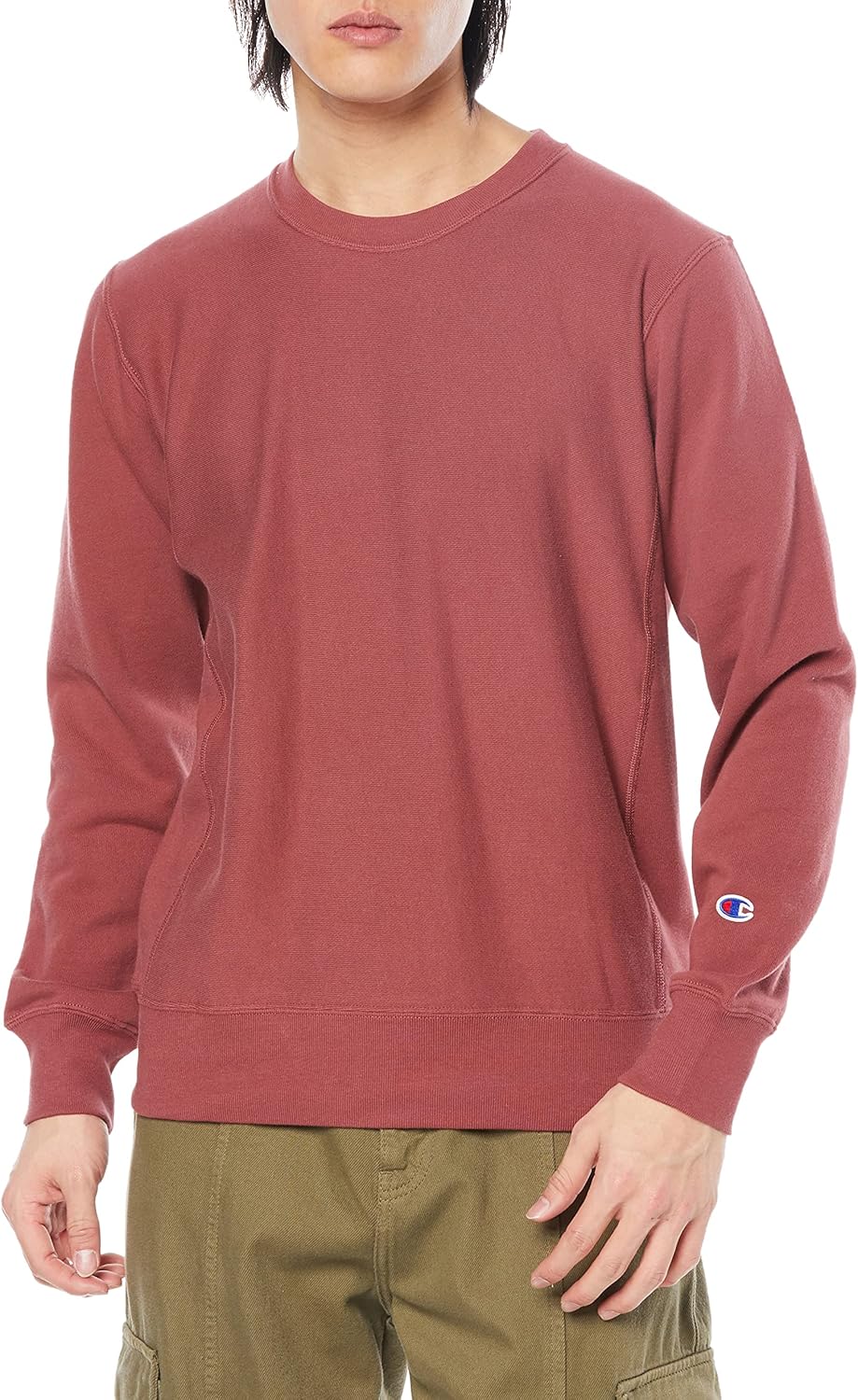 

Толстовка Champion C3-T010/C3-X008, с длинным рукавом, круглым вырезом, плотность ткани 10 унций, на флисовой подкладке, с круглым вырезом, технология Reverse Weave (R), бордовый, Красный, Толстовка Champion C3-T010/C3-X008, с длинным рукавом, круглым выр