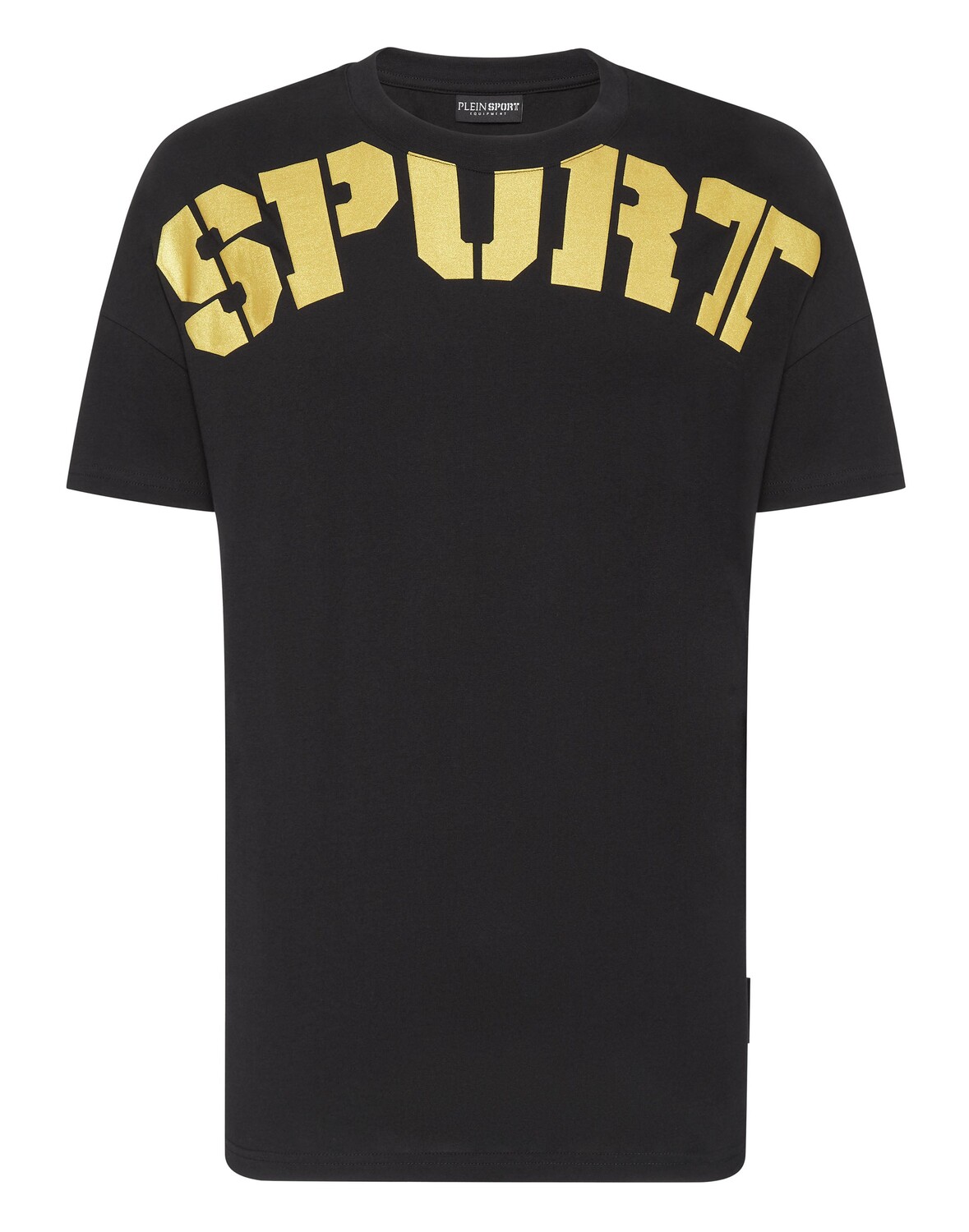 

Футболка с круглым вырезом SS Plein Sport, цвет Black / Gold