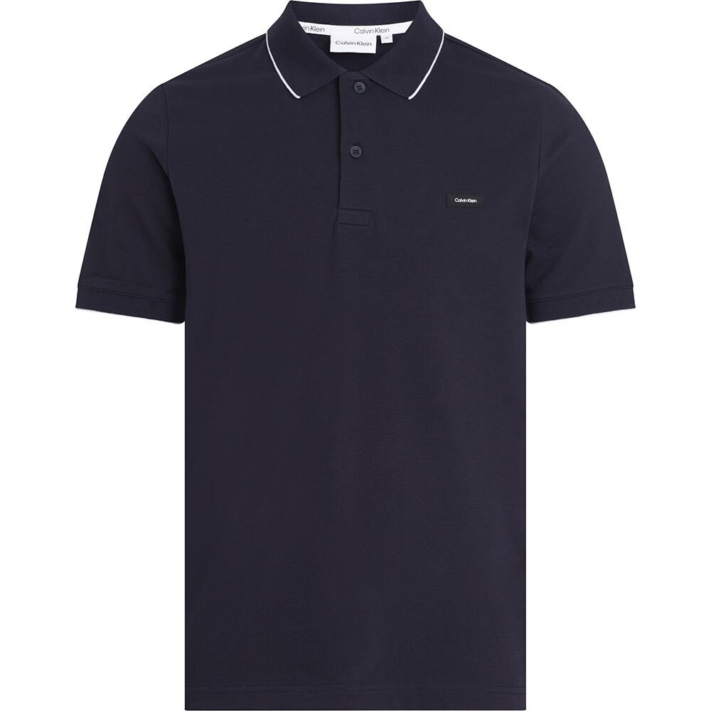 

Поло Calvin Klein Stretch Pique Tipping, синий