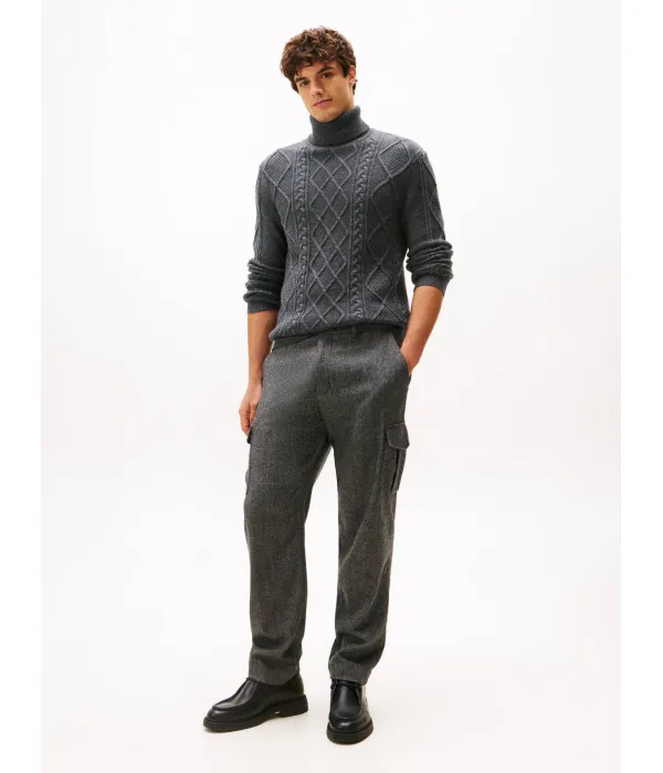 Шерстяная водолазка Loose fit Tommy Hilfiger, серый — фото 2
