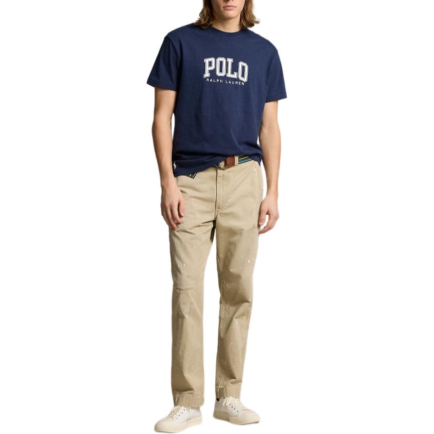 Футболка с логотипом и круглым вырезом Polo Ralph Lauren, синий — фото 4