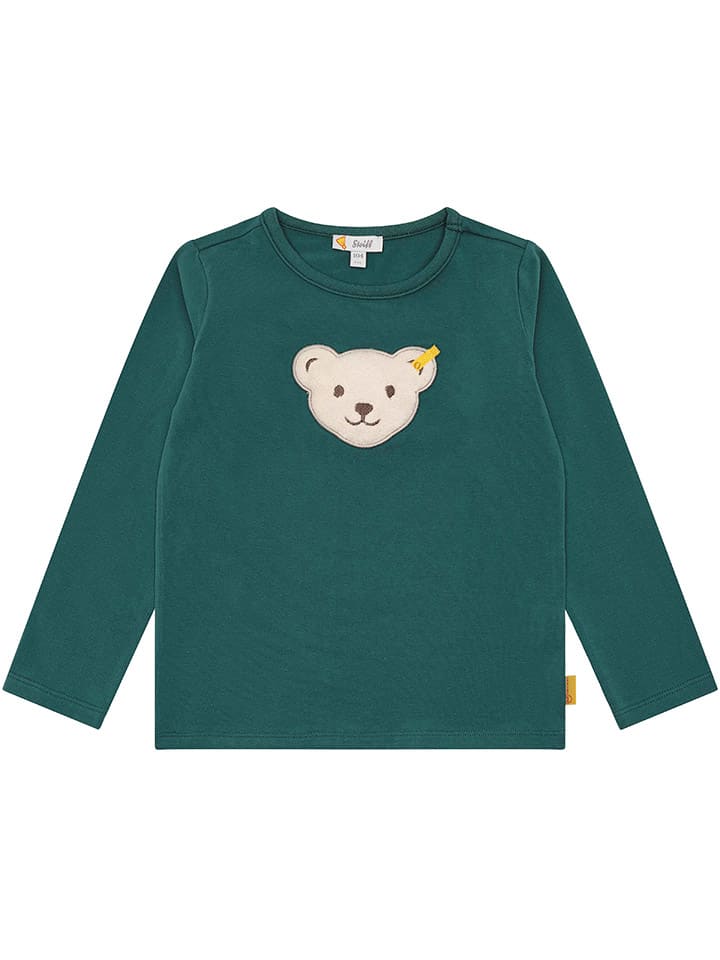 

Лонгслив Steiff Longsleeve, темно-зеленый