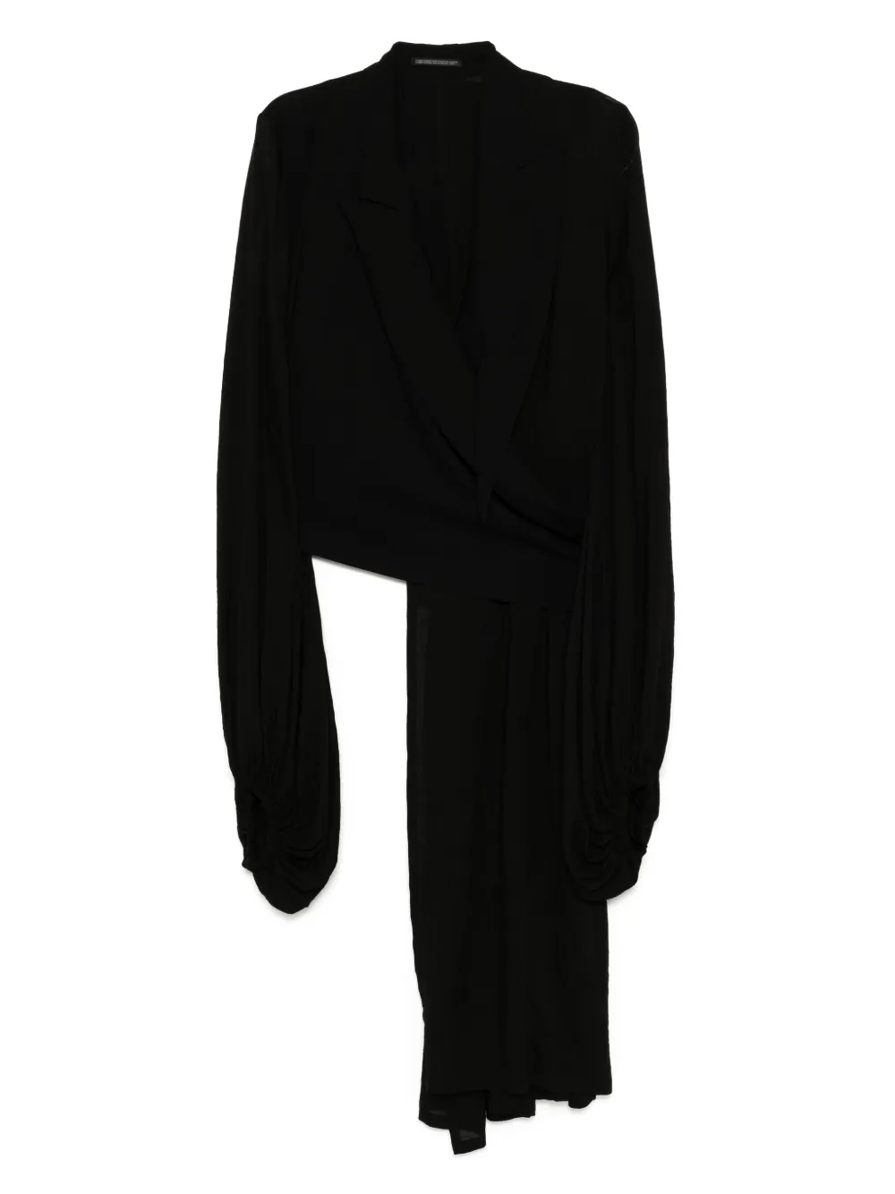 

Блейзер с объемными рукавами Yohji Yamamoto, черный