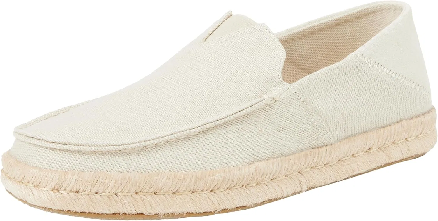 Лоферы из парусины и замши TOMS, Fog Heritage Canvas Suede