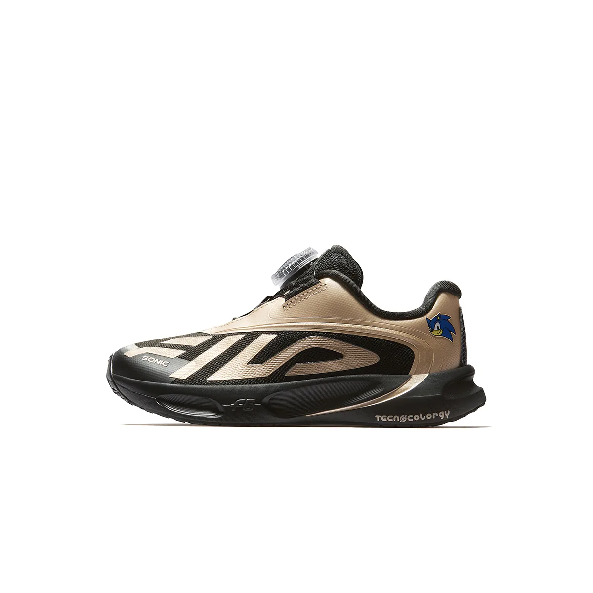 Кроссовки для бега Sonic the Hedgehog Performance FPH Abrasion Resistant Rebound Low top детские FILA KIDS, F-BB Black/Frosted Almond Gold