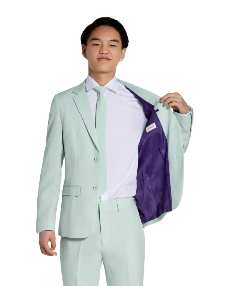 OppoSuits Детский костюм-тройка "Волшебный мятный" для подростков — фото 4