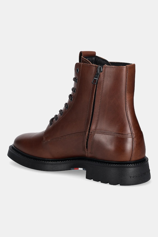 Высокие кожаные сапоги HILFIGER COMFORT LWT LTH BOOT Tommy Hilfiger, коричневый — фото 3
