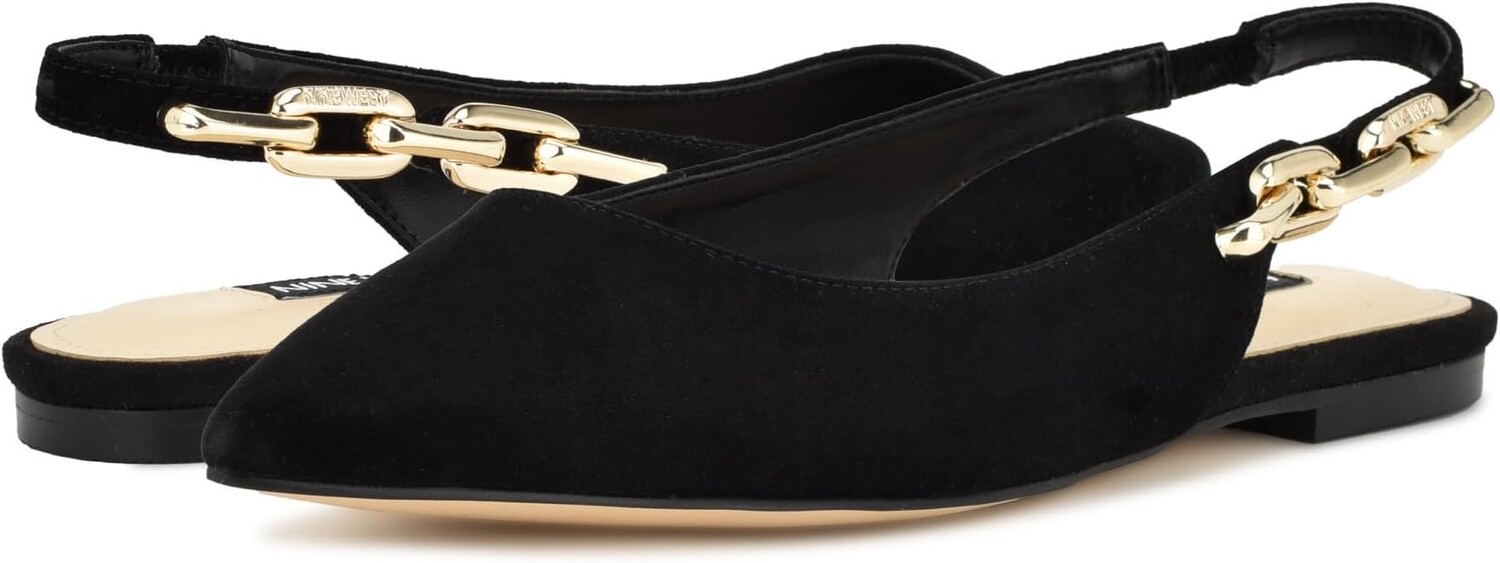 

Балетки Babby Nine West, черная замша