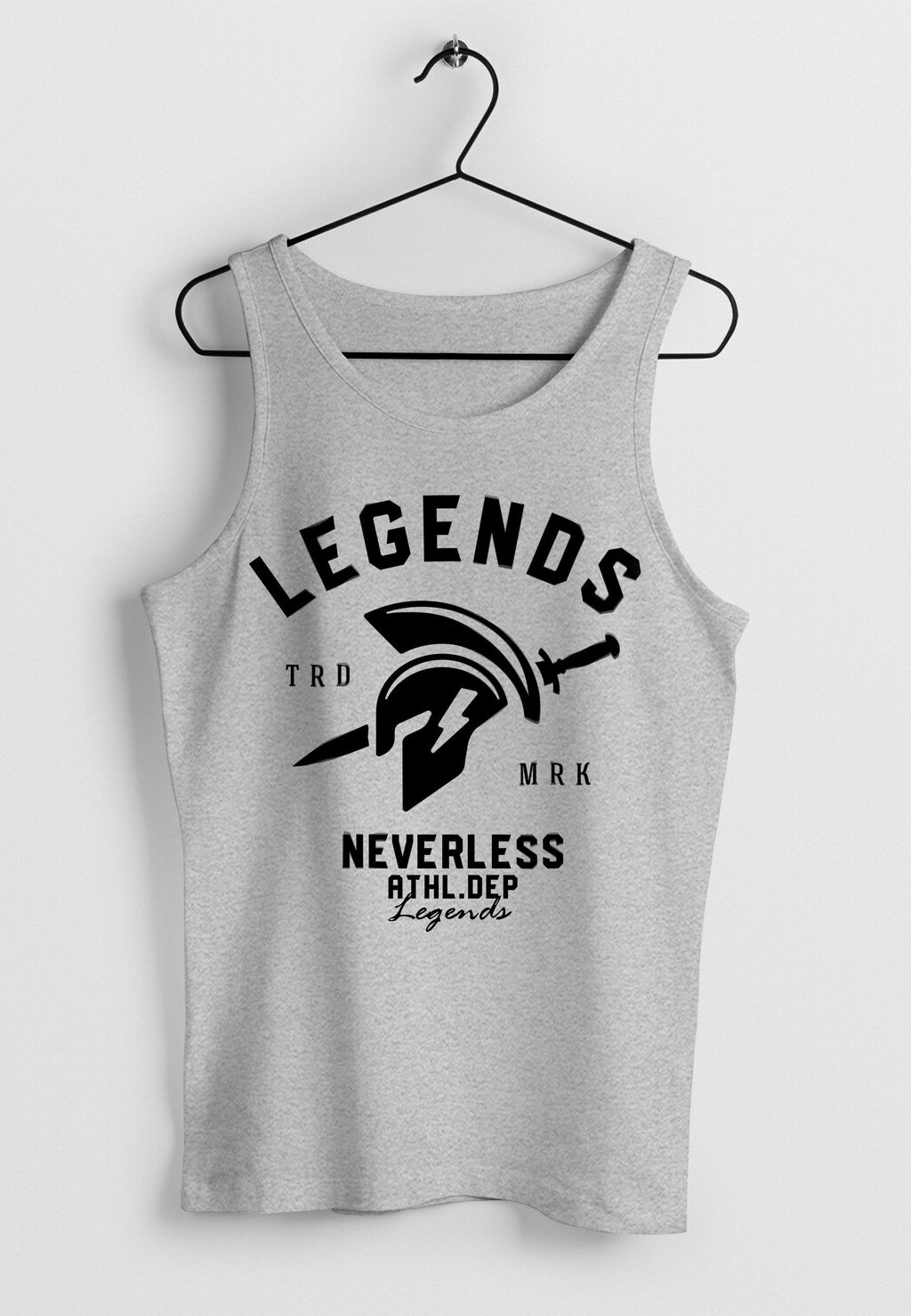 

Топ COOLES GLADIATOR SPARTA GYM ATHLETICS SPORT FITN Neverless, серый