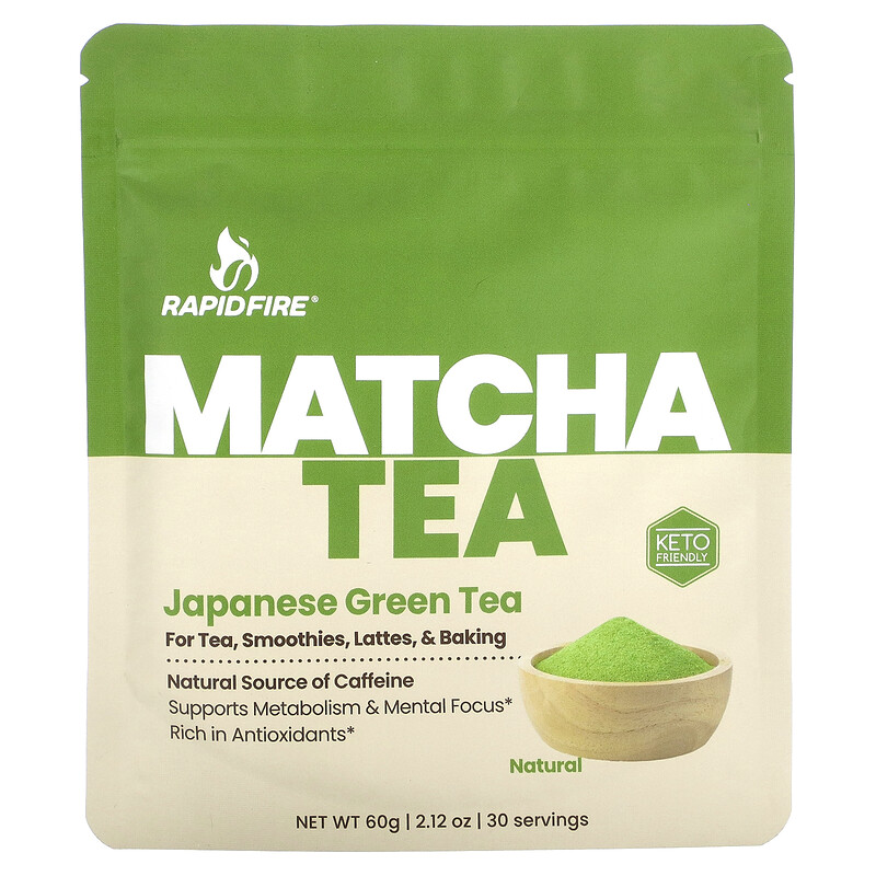 

RAPIDFIRE, Matcha Tea, японский зеленый чай, 60 г (2,12 унции)