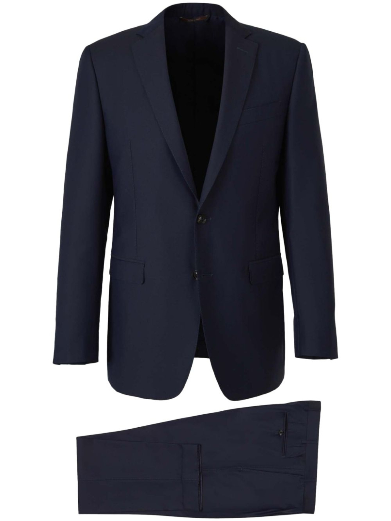 

Canali костюм с однобортным пиджаком, синий