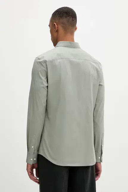Рубашка из хлопка Calvin Klein, зеленый — фото 3