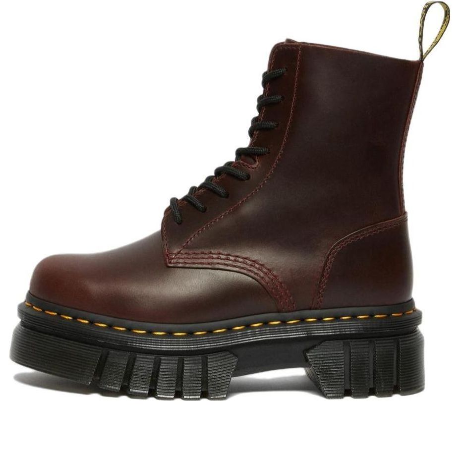 

Мужские ботинки Dr. Martens Audrick Brando кожаные на платформе, красно-коричневый
