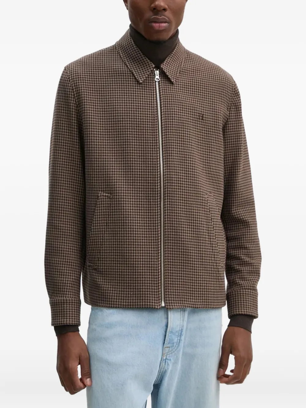 

Пиджак с узором "гусиная лапка" Les Deux, коричневый