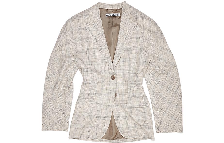 

Женский деловой костюм бежево-желтый Acne Studios