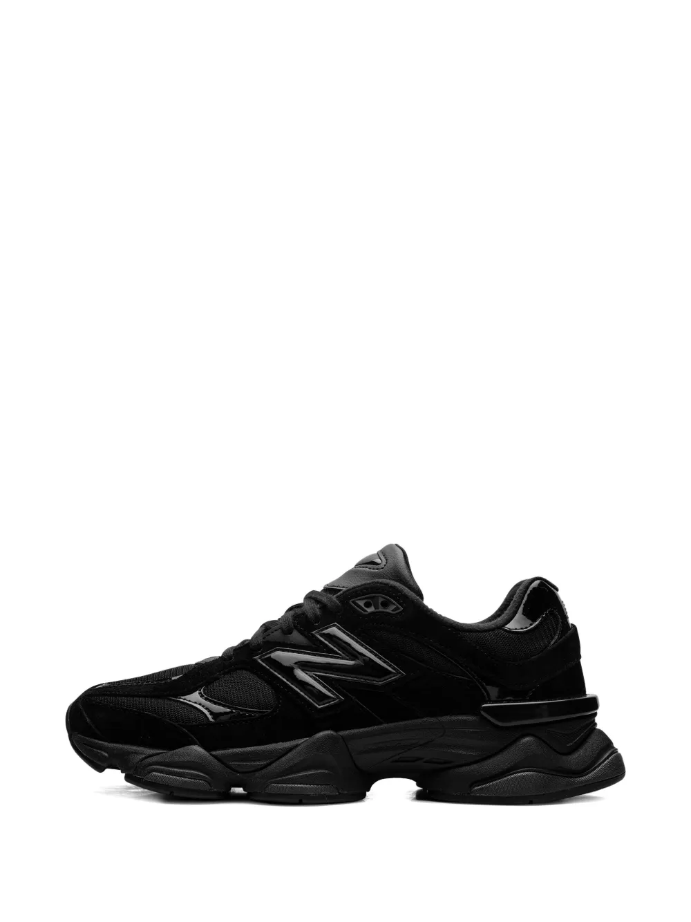 Кроссовки 9060 Triple Black Patent NEW BALANCE, черный — фото 4