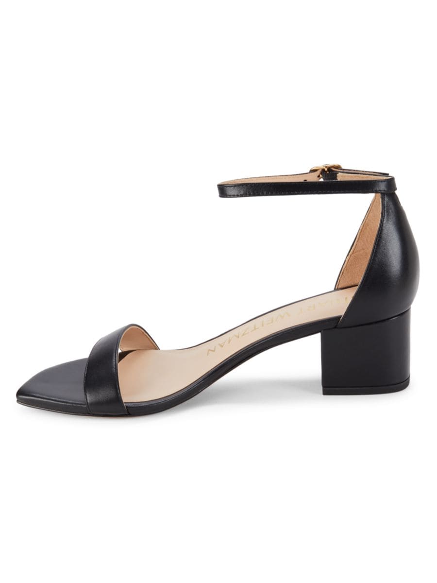 Сандалии из кожи Simple II на блочном каблуке Stuart Weitzman, черный — фото 4