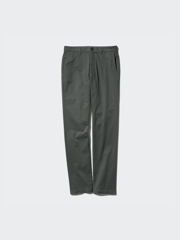

Облегающие брюки-чинос длинные Uniqlo, зеленый
