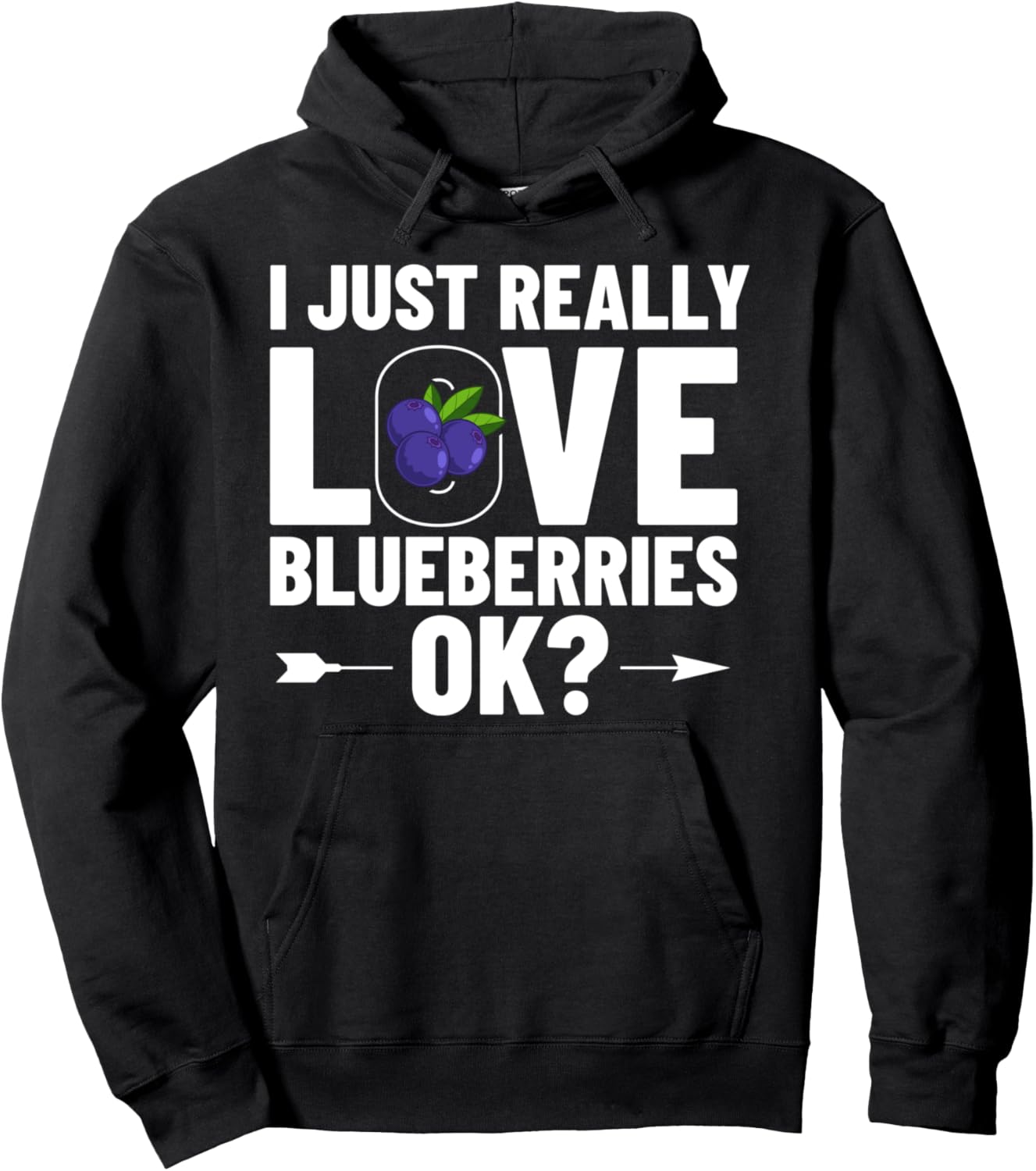 

Худи с изображением куста черники и дерева сорта «Маффин», черное (черный 19-3911tcx), размер S Blueberry