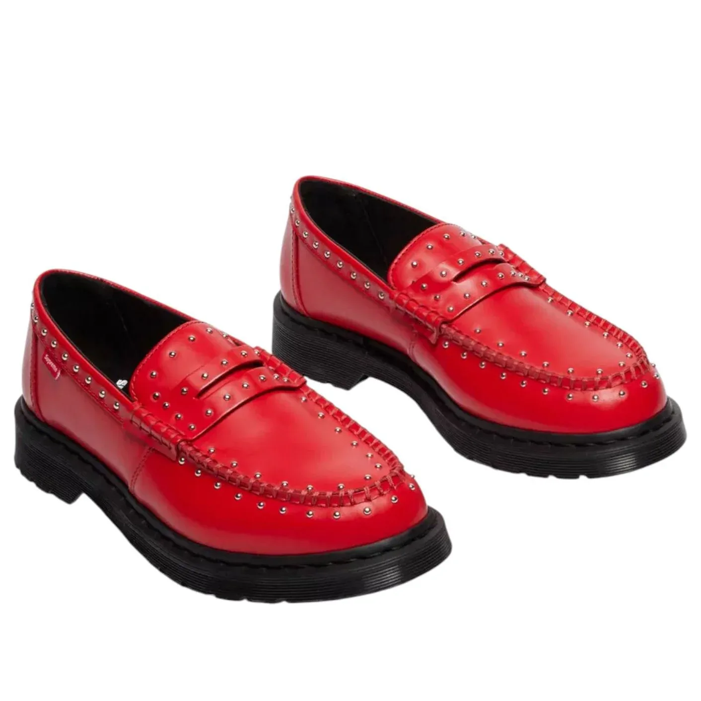 Лоферы Dr. Martens x Supreme Studded Penton, красный — фото 2
