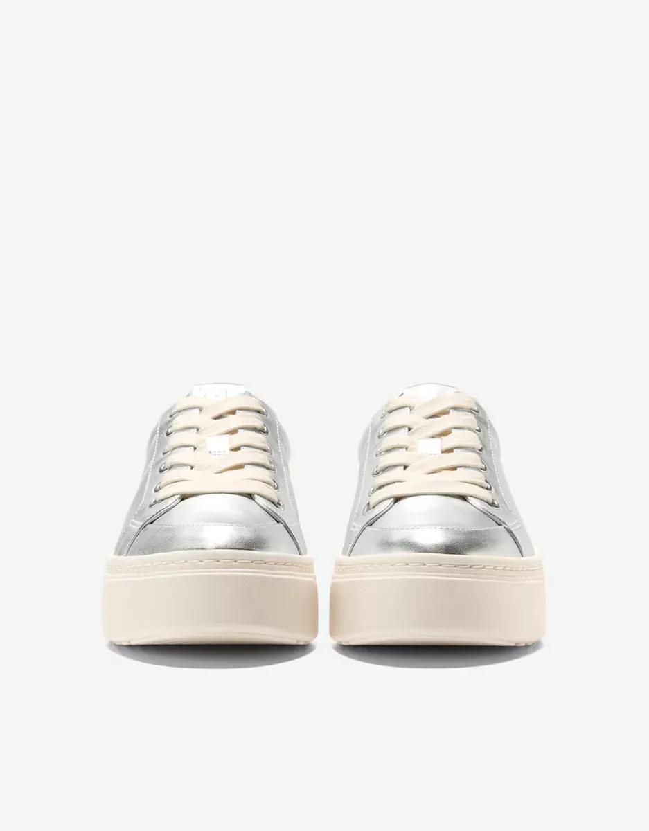 Женские кожаные кроссовки на платформе и мягкой стельке Cole Haan — фото 4