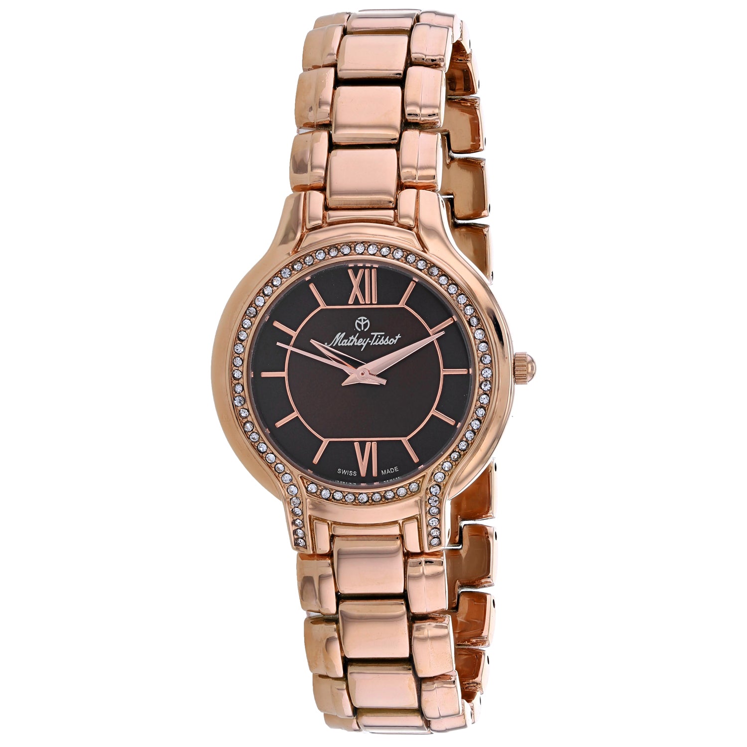 

Женские часы Mathey Tissot с коричневым циферблатом