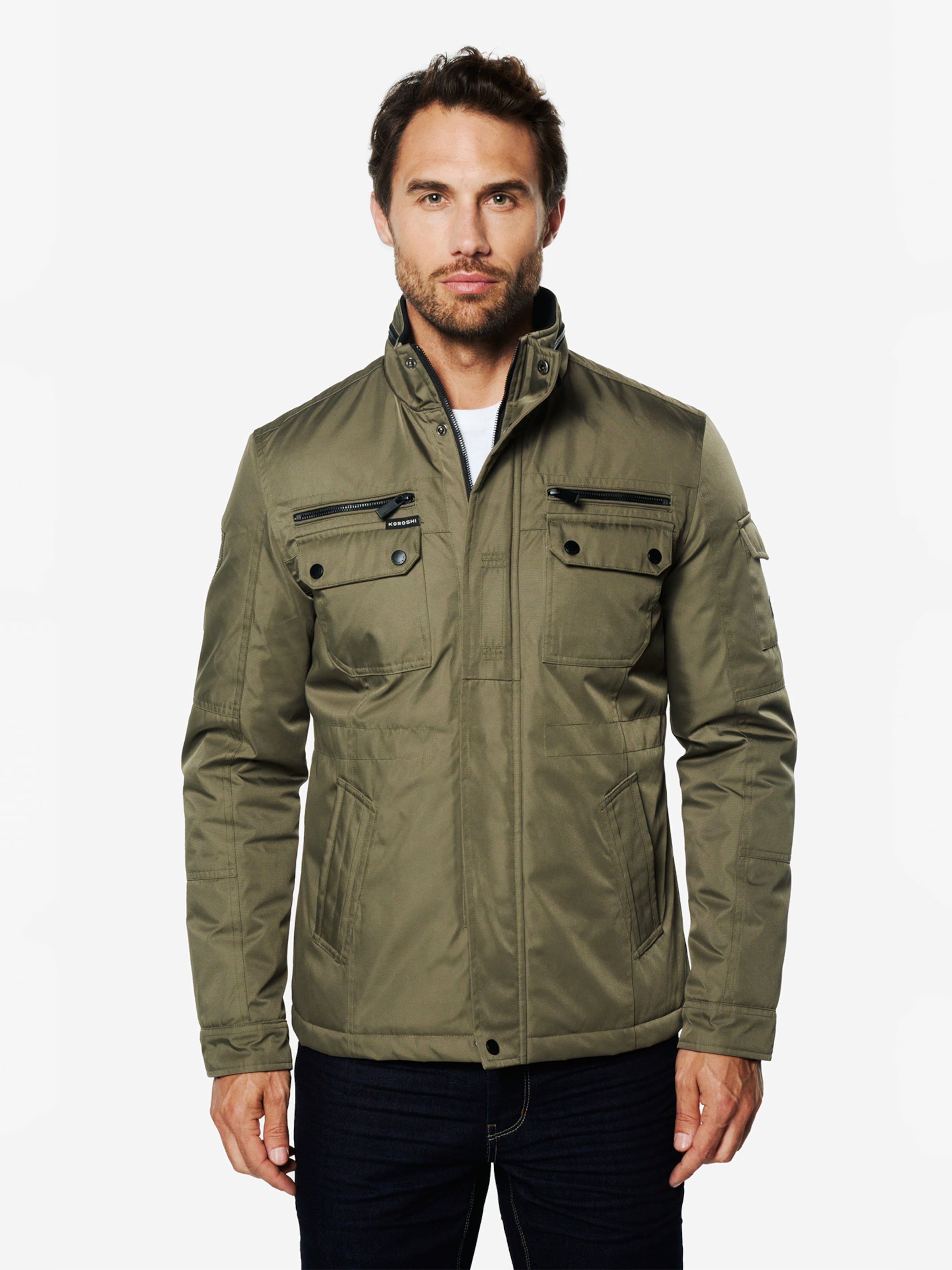 

KOROSHI Куртка для межсезонья в цвете Olive