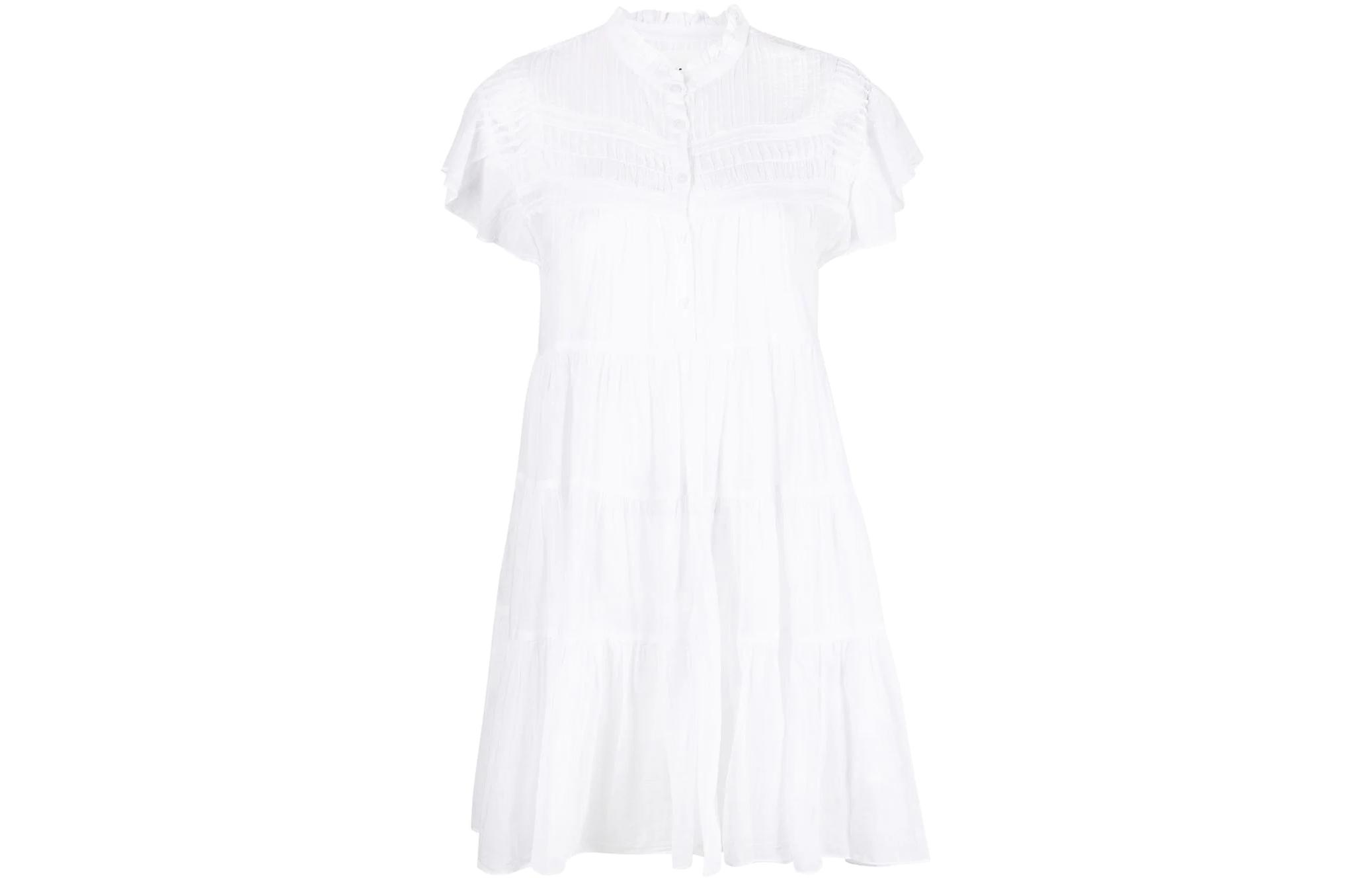 

Марант Этуаль Lanikaye многоярусное хлопковое мини-платье ISABEL MARANT ETOILE, белый