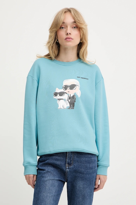 

Блузка Karl Lagerfeld, бирюзовый