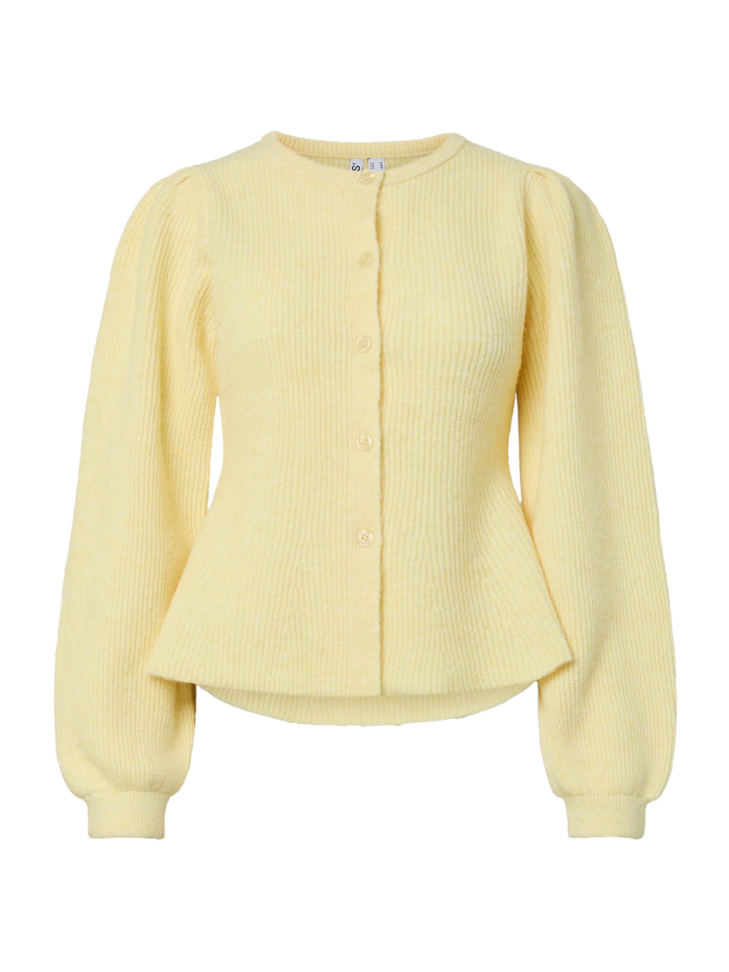 

PIECES Кардиган 'PCSilly' вязаный светло-желтый