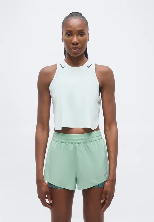 Топ-майка Nike Performance, barely green/black, бледно-зеленый/черный