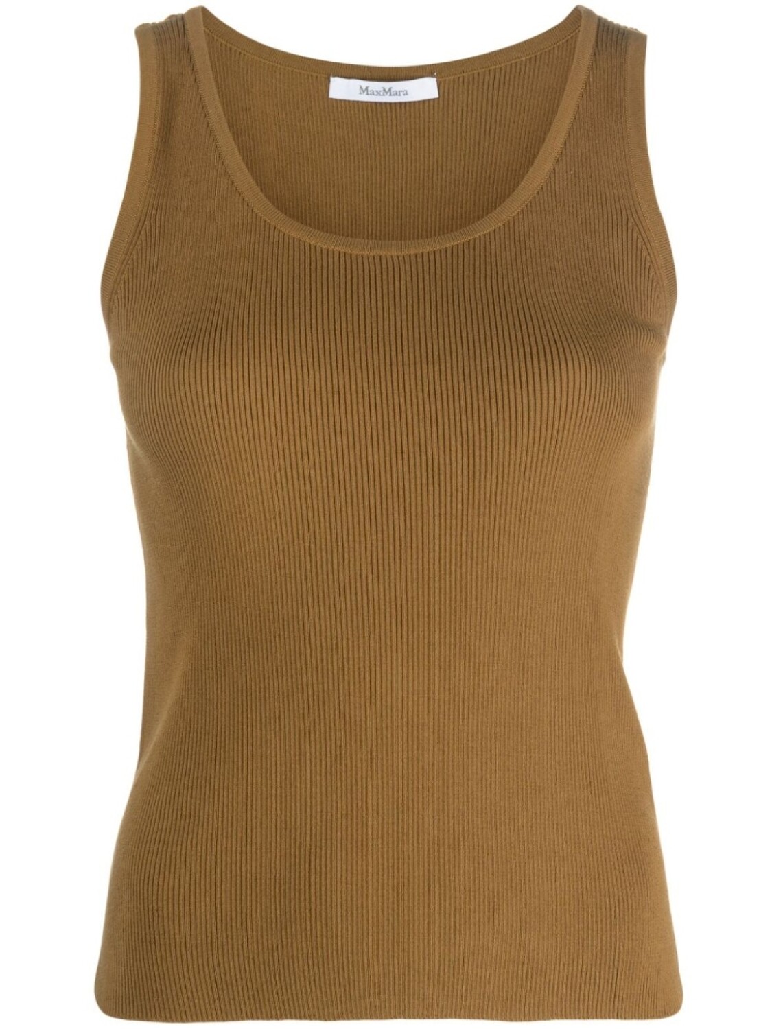 

Топ в рубчик Max Mara, коричневый