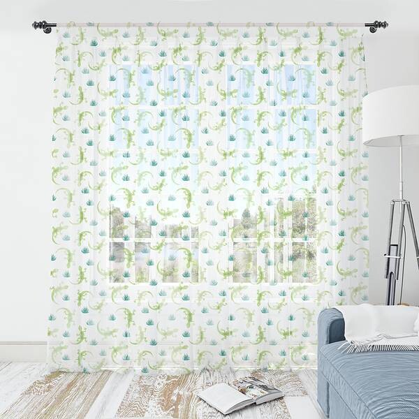 

Штора Abakuhaus Eidechse 2 шт, 274x180x0,5 см цвет avocadogrün teal