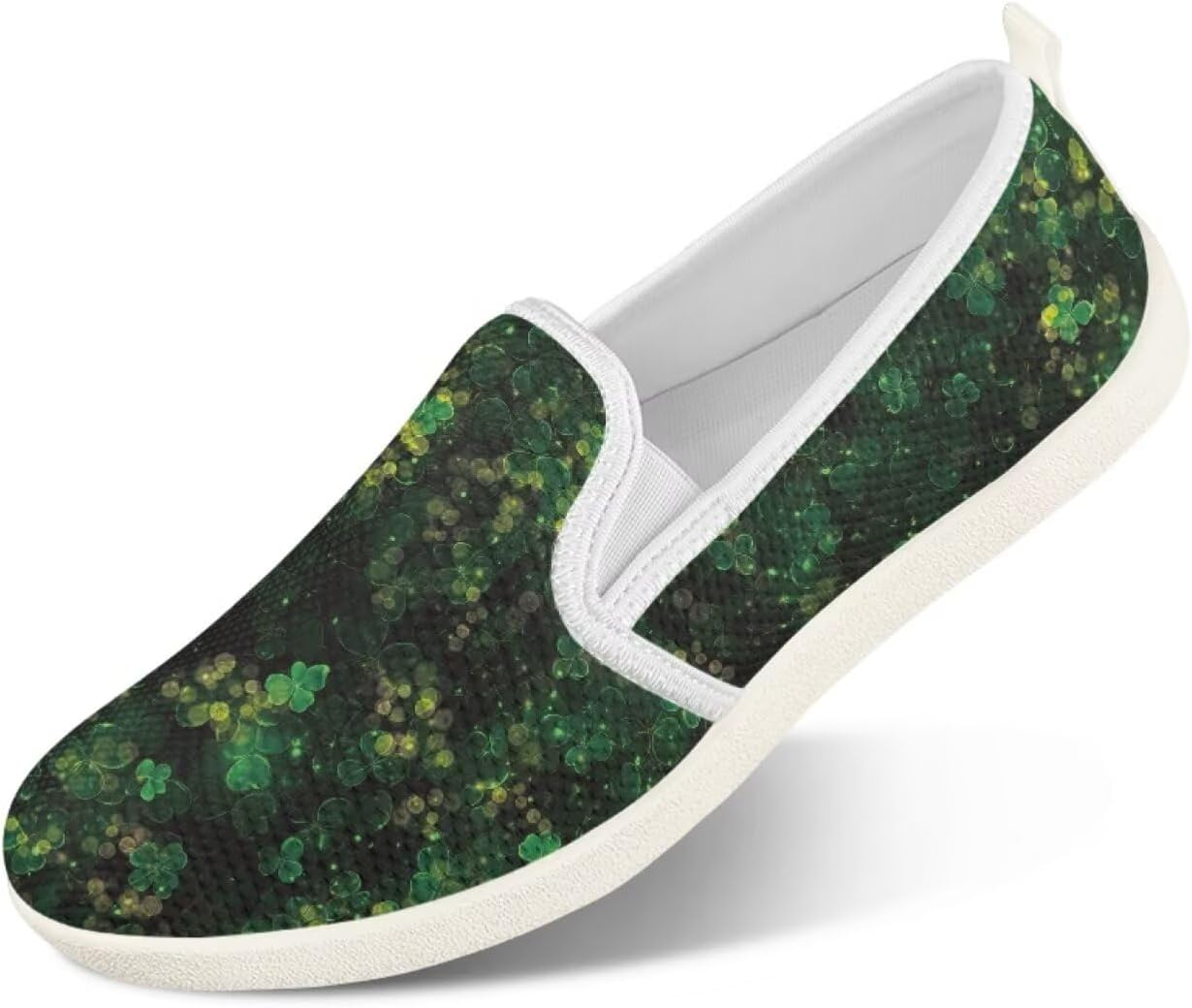

Мужские прогулочные туфли Комфортные модные кроссовки Дышащие повседневные сетчатые балетки Для тренировок и бега Зеленая модель К празднику Святого Патрика Twousenru
